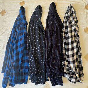 Four Dillon Banana Republic Shirts Size S